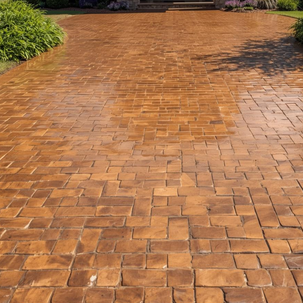 Imprinted Concrete Driveway Solutions by Rhuddlan driveway company